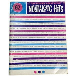 Vintage The Golden Years Book of Nostalgic Hits Words Music Chord Names 1963 u
